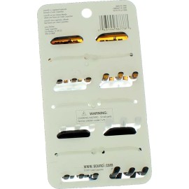 Scunci No-Slip Grip Mini Octopus Jaw Clips 6 Count (Pack of 2)