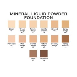 Beauty Basics Mineral Liquid Powder Foundation Almond