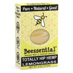 Beessential All Natural Totally Hip Hemp & Lemongrass Small Batch Bar Soap - Great for Men, Women, and Children - Paraben Free - Made in the USA - 5 Oz.