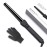 Herstyler Grande Ceramic Curling Wand - 1 inch Dual Voltage for Long and Short Hair - Negative Ions (Black)