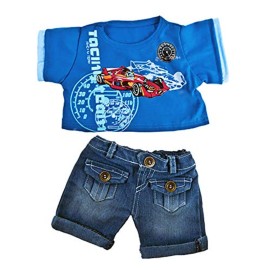Cool Racecar Outfit Outfit Fits Most 14 - 18 Build-a-Bear and Make Your Own Stuffed Animals