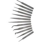 EURO TOOL (TWZ-700.12) 12 Piece Tweezer Set