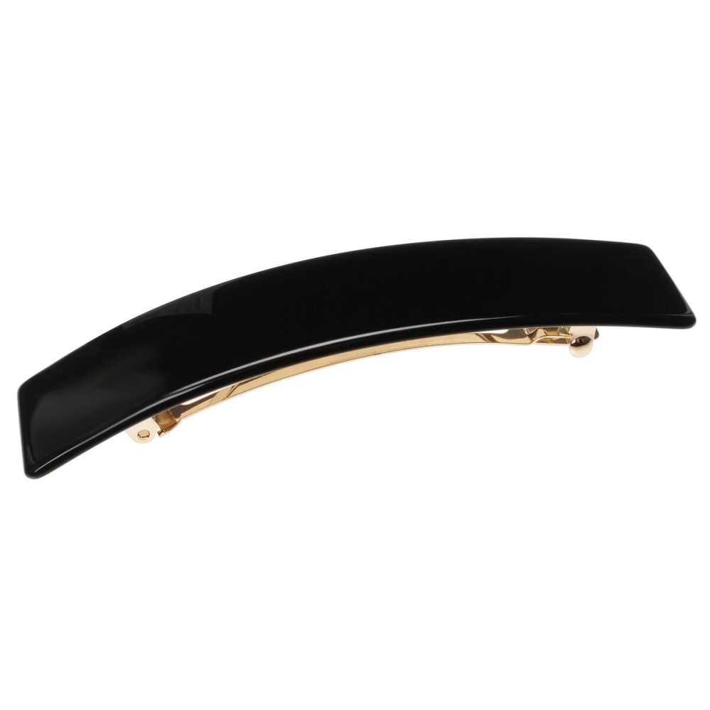 France Luxe Extra Long Rectangle Barrette - Black