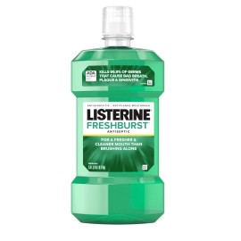 Listerine Freshburst Antiseptic Mouthwash for Bad Breath, Kills 99% of Germs That Cause Bad Breath & Fight Plaque & Gingivitis, ADA Accepted Mouthwash, Spearmint, 1 L Listerine Freshburst Antiseptic Mouthwash for Bad Breath, Kills 99% of Germs That Cause Bad Breath & Fight Plaque & Gingivitis, ADA Accepted Mouthwash, Spearmint, 1 L