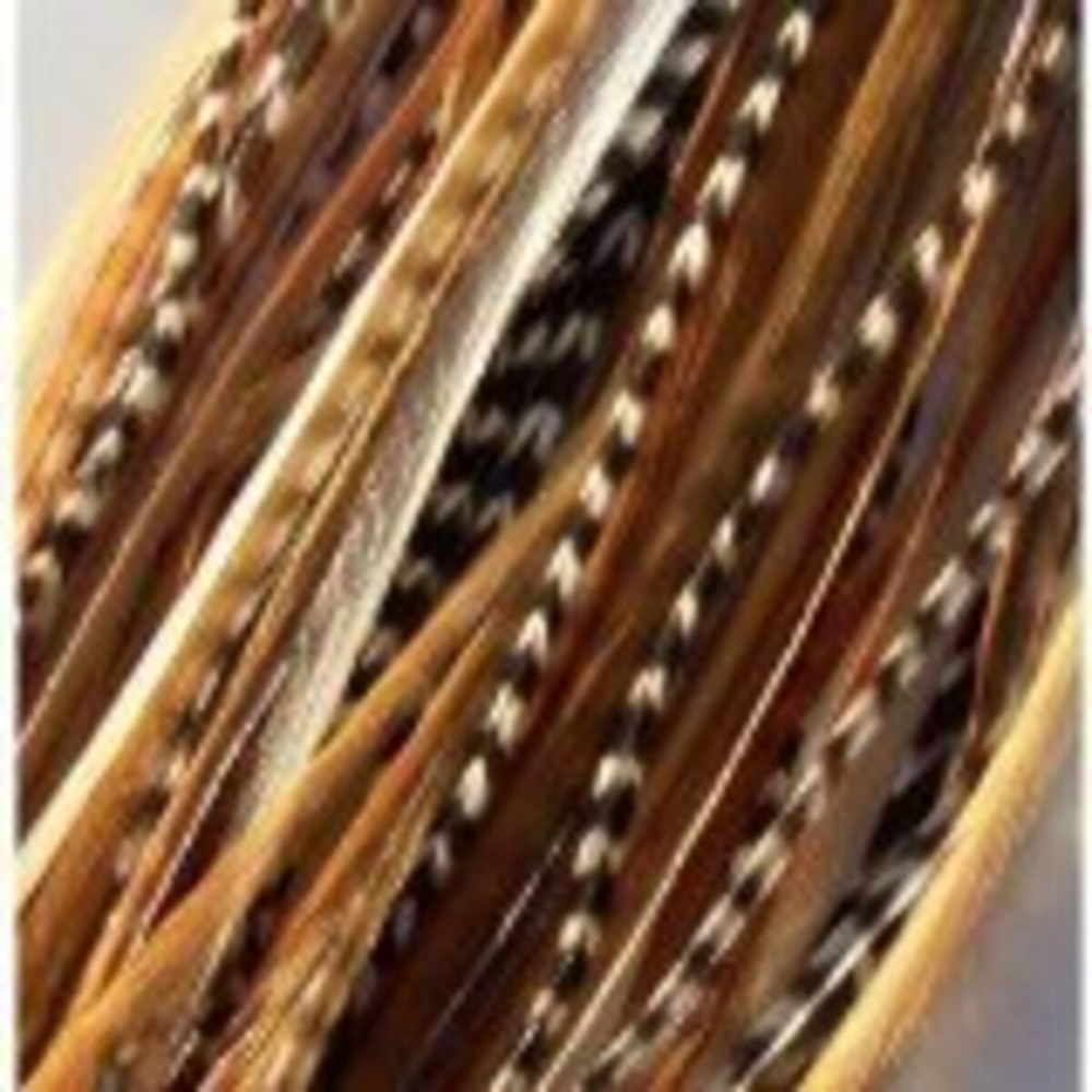 4-6 Beautiful Natural Mix Feather Hair Extension Made of Salon Quality Feathers