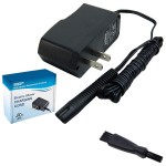 HQRP 12V AC Adapter Power Cord Charger for Braun Series 3 Model 340s-4 Type 5414, CruZer2 CruZer3 Model Z30 Z50 2775 2776 2864 2865 2866 2874 2876 Type 5733 Shaver Plus Cleaning Brush