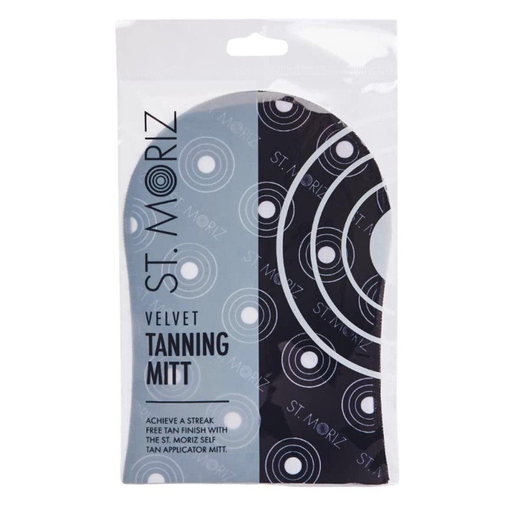 St Moriz Velvet Self Tanning Mitt - Reusable Self Tanner Applicator Glove For Even Self Tan Coverage & Streak Free Finish - Use with Any Self Tanner Mousse, Mist, Lotion - Self Tan Mitt - Pack of 1 St Moriz Velvet Self Tanning Mitt - Reusable Self Tanner Applicator Glove For Even Self Tan Coverage & Streak Free Finish - Use with Any Self Tanner Mousse, Mist, Lotion - Self Tan Mitt - Pack of 1