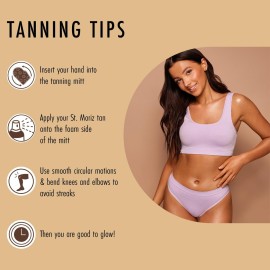 St Moriz Velvet Self Tanning Mitt - Reusable Self Tanner Applicator Glove For Even Self Tan Coverage & Streak Free Finish - Use with Any Self Tanner Mousse, Mist, Lotion - Self Tan Mitt - Pack of 1 St Moriz Velvet Self Tanning Mitt - Reusable Self Tanner Applicator Glove For Even Self Tan Coverage & Streak Free Finish - Use with Any Self Tanner Mousse, Mist, Lotion - Self Tan Mitt - Pack of 1