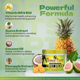 Bronner Brothers Tropical Roots Twist, CREAM 6.0 Fl Oz Bronner Brothers Tropical Roots Twist, CREAM 6.0 Fl Oz