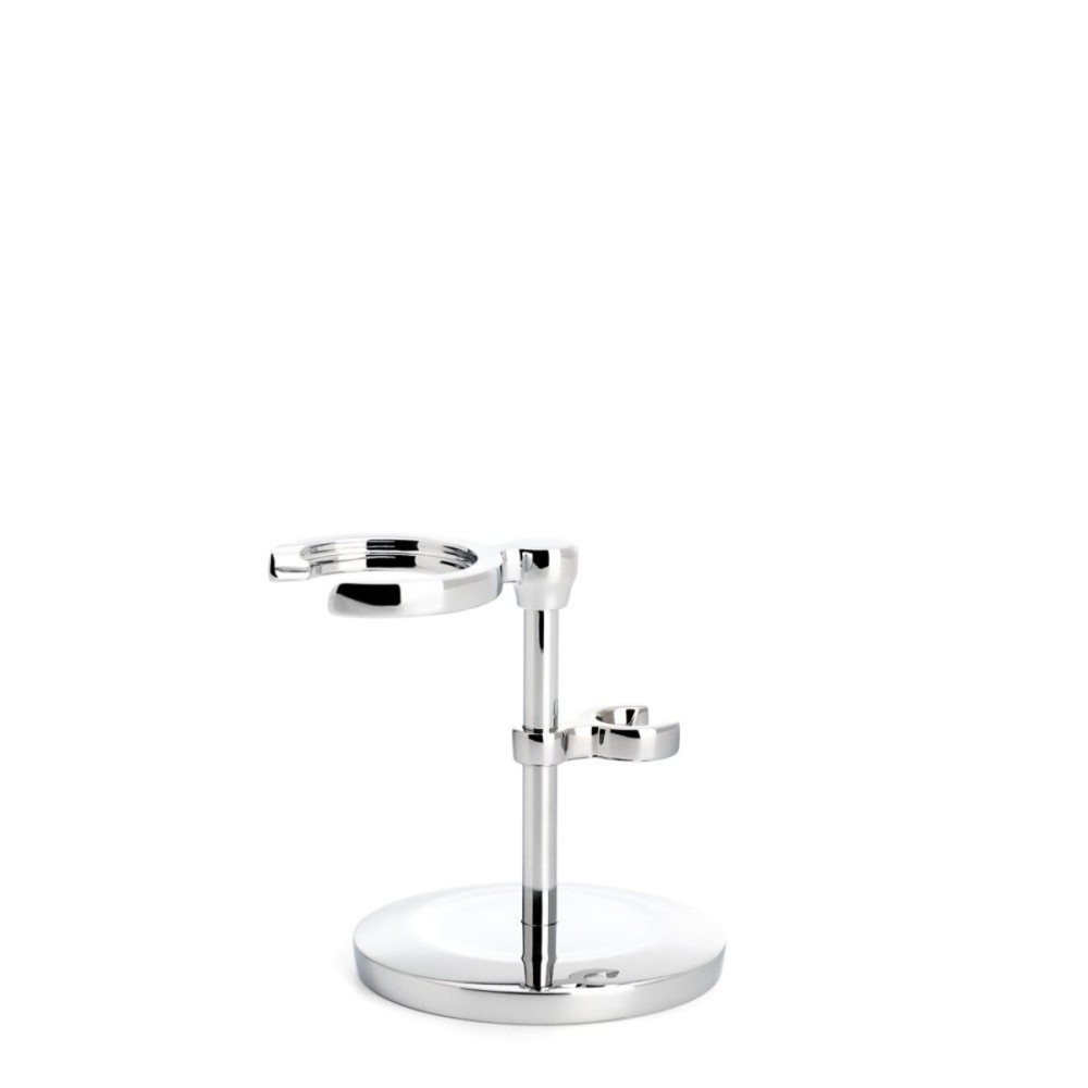MHLE Chrome Stand for Traditional & Classic Series Safety Razors & Shaving Brushes | Shave Accessory | Modern Design MHLE Chrome Stand for Traditional & Classic Series Safety Razors & Shaving Brushes | Shave Accessory | Modern Design