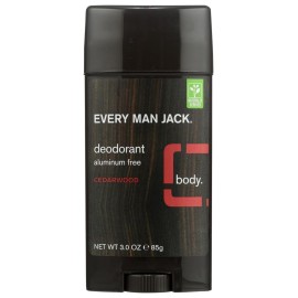Every Man Jack Deodorant Aluminum Free, Cedarwood 3 oz (Pack of 4) Every Man Jack Deodorant Aluminum Free, Cedarwood 3 oz (Pack of 4)