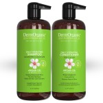 DermOrganic Argan Oil Daily Hydrating Shampoo plus Conditioner - Sulfate-Free & Color Safe, 33.8 oz
