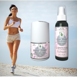 Silver Shield Deodorant - Sensitive Skin Formula - Floral Scent | All Natural Colloidal Silver Deodorant (Roll-on, 2 oz.) Silver Shield Deodorant - Sensitive Skin Formula - Floral Scent | All Natural Colloidal Silver Deodorant (Roll-on, 2 oz.)