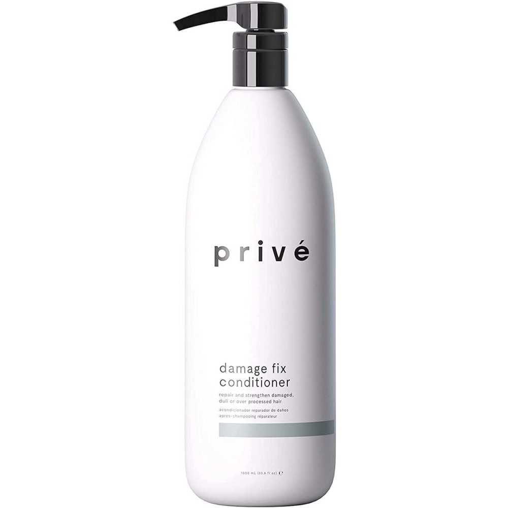 Priv Damage Fix Hair Conditioner for Damaged Dry Hair - Hydrating Conditioner for Women - Repair Treatment with Jojoba, Baobab & Kukui Oil to Help Rebuild Elasticity & Restore Softness (33.8 oz)