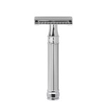 Edwin Jagger Double Edge Safety Razor With Long Handle (Blue) (Barley)