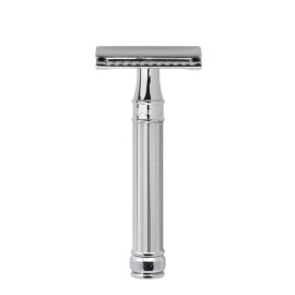 Edwin Jagger Double Edge Safety Razor With Long Handle (Blue) (Barley)