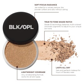 BLK/OPL TRUE COLOR Soft Velvet Finishing Powder, Neutral Light - hypoallergenic, paraben-free, and cruelty-free