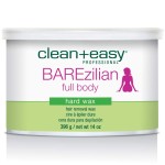 Clean + Easy BAREzilian Hard Wax, Non-Strip Hair Removal Depilatory Wax for Full Body, Bikini Brazilian Waxing, Great for Sensitive Skin - Ideal for Women and Men, 14 oz