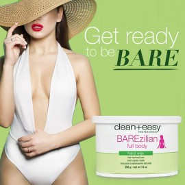 Clean + Easy BAREzilian Hard Wax, Non-Strip Hair Removal Depilatory Wax for Full Body, Bikini Brazilian Waxing, Great for Sensitive Skin - Ideal for Women and Men, 14 oz Clean + Easy BAREzilian Hard Wax, Non-Strip Hair Removal Depilatory Wax for Full Body, Bikini Brazilian Waxing, Great for Sensitive Skin - Ideal for Women and Men, 14 oz