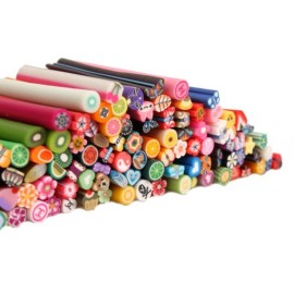 100pcs 3D Designs Cute Nail Art Manicure Fimo Canes Sticks Rods Stickers Decoration 100pcs 3D Designs Cute Nail Art Manicure Fimo Canes Sticks Rods Stickers Decoration