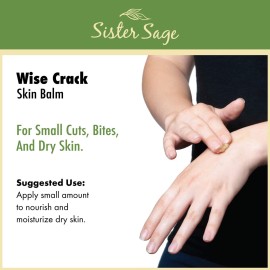 SISTER SAGE Wise Crack Skin Balm, All Natural Skin Balm With Calendula, Lavender Shea Butter and Beeswax (2 Oz)
