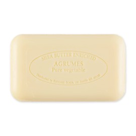 Pre de Provence Artisanal Soap Bar, Natural French Skincare, Enriched with Organic Shea Butter, Quad Milled for Rich, Smooth & Moisturizing Lather, Agrumes, 5.3 Ounce