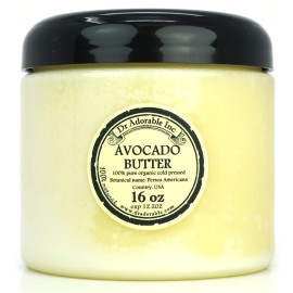 Dr Adorable - 16 oz - Avocado Butter - Refined Pure Natural Organic Raw