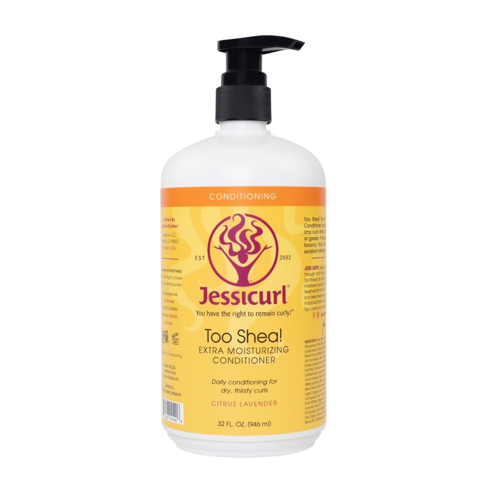 Jessicurl, Too Shea! Extra Moisturizing Conditioner for Curly Hair, Citrus Lavender, 32 Fl oz. Leave in Conditioner for Dry Hair, Anti Frizz Hair Products Jessicurl, Too Shea! Extra Moisturizing Conditioner for Curly Hair, Citrus Lavender, 32 Fl oz. Leave in Conditioner for Dry Hair, Anti Frizz Hair Products