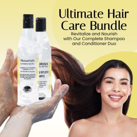 Nourish - Awaken And Replenish Combo - Hair Growth Shampoo & Conditioner for Thinning Hair Treatment Nourish - Awaken And Replenish Combo - Hair Growth Shampoo & Conditioner for Thinning Hair Treatment
