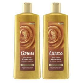Caress Evenly Gorgeous Exfoliating Body Wash 18 fl oz (Pack of 2)