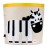 3 Sprouts Laundry and Toy Basket Canvas Storage Bin for Baby and Kids, Zebra