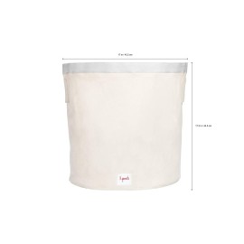 3 Sprouts Laundry and Toy Basket Canvas Storage Bin for Baby and Kids, Zebra