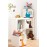 3 Sprouts Toy Storage Organizer: Toy Box Cube Organizer for Playroom, Nursery - Foldable Storage Bin - Peacock