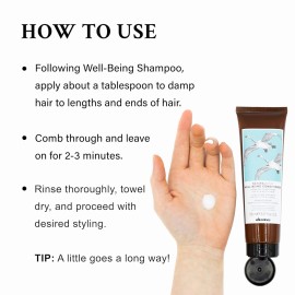 Davines Naturaltech WELLBEING Conditioner, Detangle While Adding Moisture And Shine, Leave Hair Easy To Style, 5.07 fl. oz.