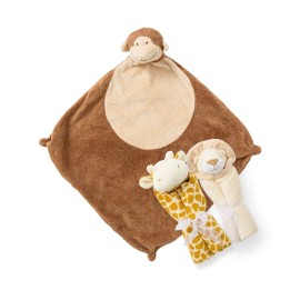 Angel Dear Pair and a Spare Blankies, Jungle Safari