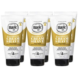 Magic Razorless Cream Shave Bald Head 6 Ounce Tube (177ml) (6 Pack) Magic Razorless Cream Shave Bald Head 6 Ounce Tube (177ml) (6 Pack)