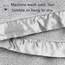 Little Giraffe Chenille Blanket Silver - 29x35