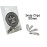 Snap Hair Clips - Silver Metal Tear Drop Shape with Hole - 50mm (Qty 25)