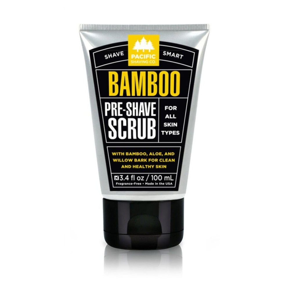 Pacific Shaving Company Bamboo Pre-Shave Scrub - Exfoliating Face Scrub & Cleanser - Daily Face Wash for Men with Aloe Vera & Willow Bark Extract - Soothes, Moisturizes & Controls Blemishes (3 Oz) Pacific Shaving Company Bamboo Pre-Shave Scrub - Exfoliating Face Scrub & Cleanser - Daily Face Wash for Men with Aloe Vera & Willow Bark Extract - Soothes, Moisturizes & Controls Blemishes (3 Oz)