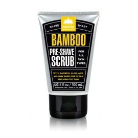 Pacific Shaving Company Bamboo Pre-Shave Scrub - Exfoliating Face Scrub & Cleanser - Daily Face Wash for Men with Aloe Vera & Willow Bark Extract - Soothes, Moisturizes & Controls Blemishes (3 Oz)