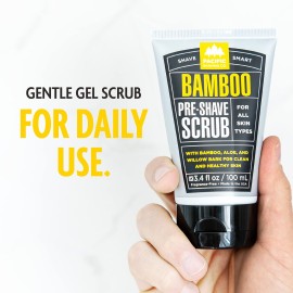 Pacific Shaving Company Bamboo Pre-Shave Scrub - Exfoliating Face Scrub & Cleanser - Daily Face Wash for Men with Aloe Vera & Willow Bark Extract - Soothes, Moisturizes & Controls Blemishes (3 Oz) Pacific Shaving Company Bamboo Pre-Shave Scrub - Exfoliating Face Scrub & Cleanser - Daily Face Wash for Men with Aloe Vera & Willow Bark Extract - Soothes, Moisturizes & Controls Blemishes (3 Oz)