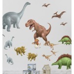 Dinosaur Wall Decals for Kids Room, Boys Bedroom Decorations, Playroom Mural Stickers (Dinosaur Assorted)