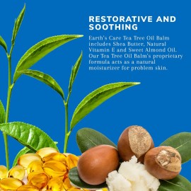 Earth\'s Care Tea Tree Oil Balm - Tea Tree Moisturizer for Problem Skin - Repair Cream with Shea Butter and Vitamin E 2.5 oz. (71 g) Earth\'s Care Tea Tree Oil Balm - Tea Tree Moisturizer for Problem Skin - Repair Cream with Shea Butter and Vitamin E 2.5 oz. (71 g)