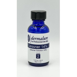 Dermalure Jessner Solution Acid Peel 14% 1oz. 30ml (Level 2 pH 1.9) - Exfoliating, Brightening, Improves Skin Texture and Tone - Face Peel - Facial-Alpha-Beta-Peels