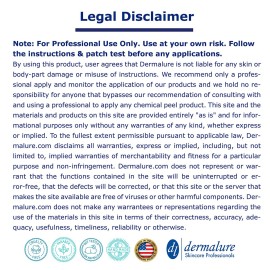 Dermalure Jessner Solution Acid Peel 14% 1oz. 30ml (Level 2 pH 1.9) - Exfoliating, Brightening, Improves Skin Texture and Tone - Face Peel - Facial-Alpha-Beta-Peels