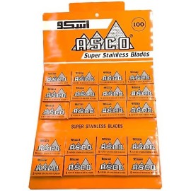 100 ASCO Super Stainless Double Edge Safety Razor Blades 100 ASCO Super Stainless Double Edge Safety Razor Blades