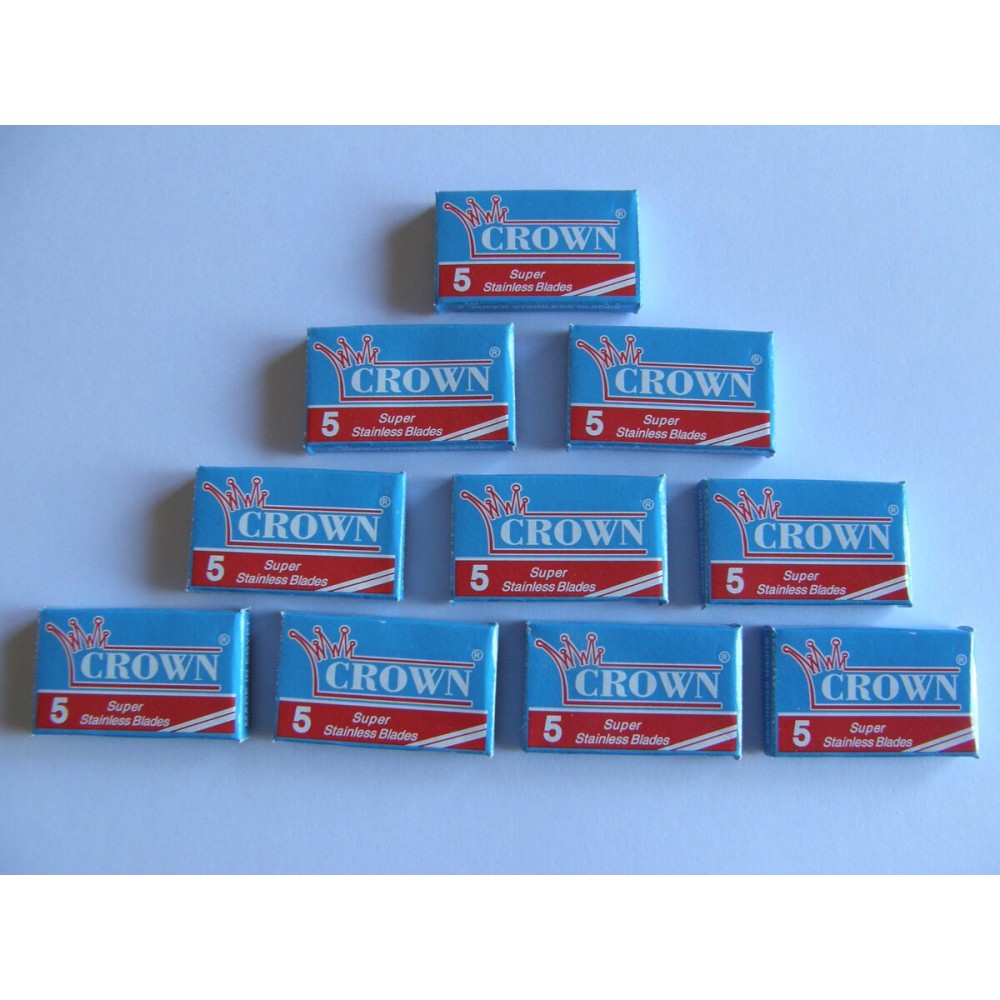 100 Crown Super Stainless Double Edge Safety Razor Blades 100 Crown Super Stainless Double Edge Safety Razor Blades
