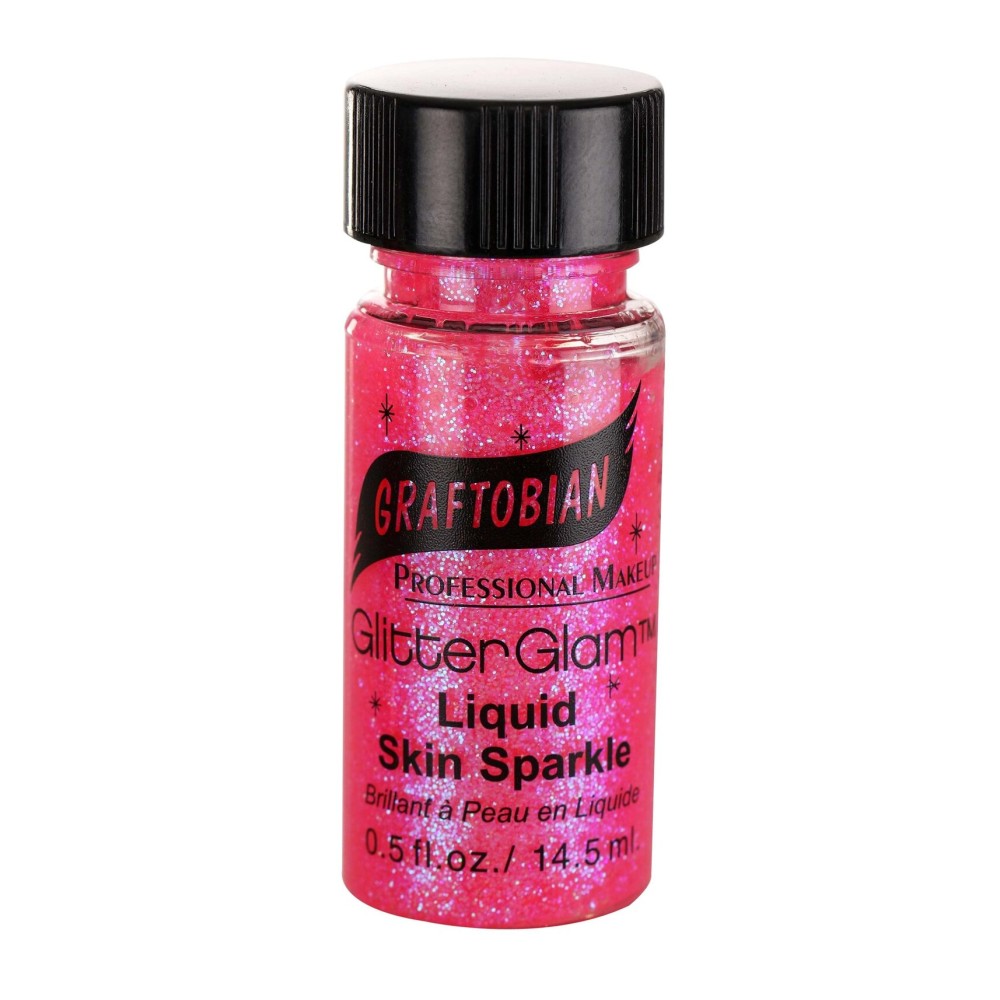 Graftobian Liquid Glitter - Pink Passion (0.5 oz) Graftobian Liquid Glitter - Pink Passion (0.5 oz)