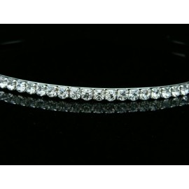 SAMKY Bridal Rhinestone Tiara Wedding Headband with Crystal for Bride\'s Hair Accessories