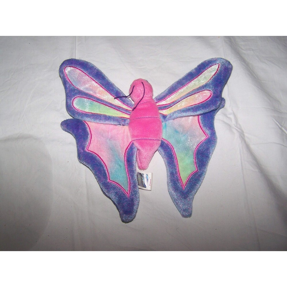 TY Beanie Babies Flitter the Butterfly - Periwinkle and Pink